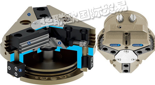 SCHUNK三（sān）爪中心（xīn）夹钳,德国雄克SCHUNK三爪中（zhōng）心夹钳